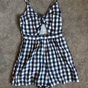 checkered romper